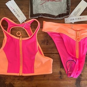 NWT Adam Selman Swim High Dive Bikini